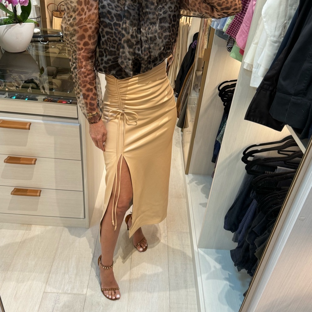 Nanushka Malorie Faux Leather Midi Skirt - Picture 5 of 10